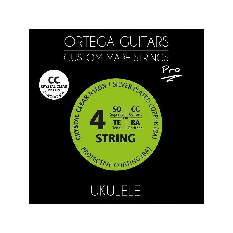Struny Ortega Ukp-cc Crystal Ukulele Koncertowe