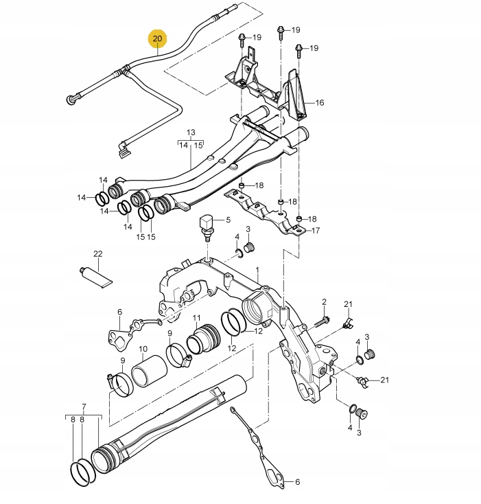 94810601603 - Воздуховод Porsche Cayenne 9481060160