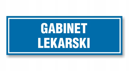 Tabliczka OP-60 - GABINET LEKARSKI