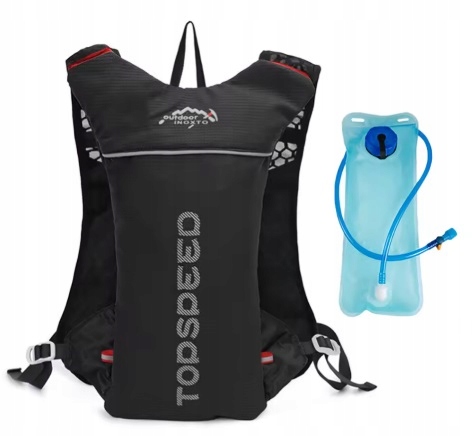 Batoh běžecká vesta, 5l, 1,2l vodní hydrovak píšťalka , reflexní prvky, Lux