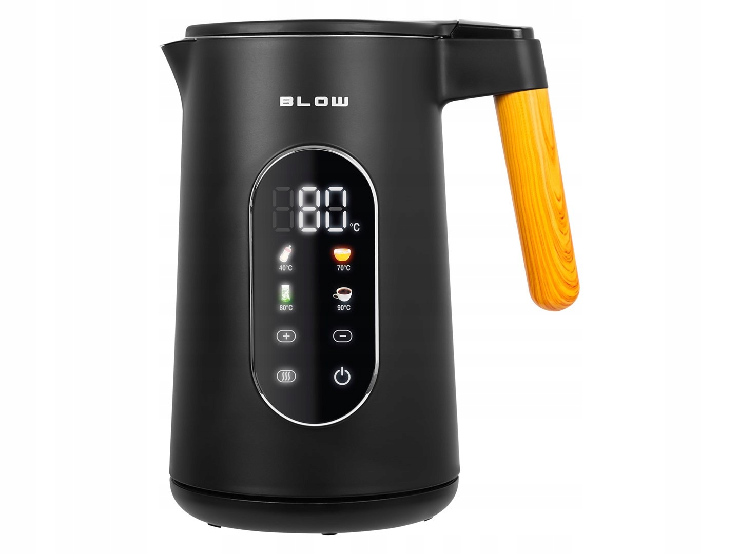 Bezdrátová elektrická varná konvice Blow BK-17PB černá 2500 W 1,7 L, výkonná
