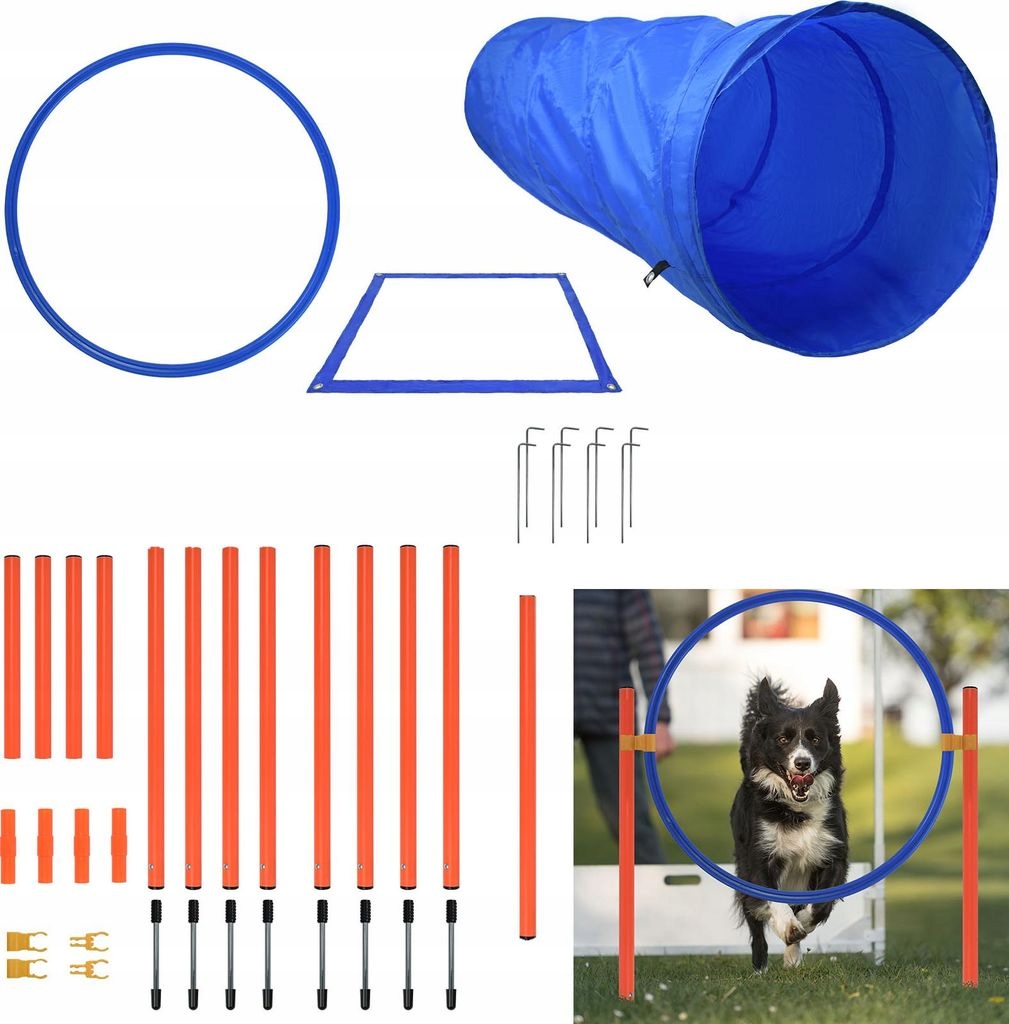 Agility sada pro výcvik psů pro výcvikové hry Agility