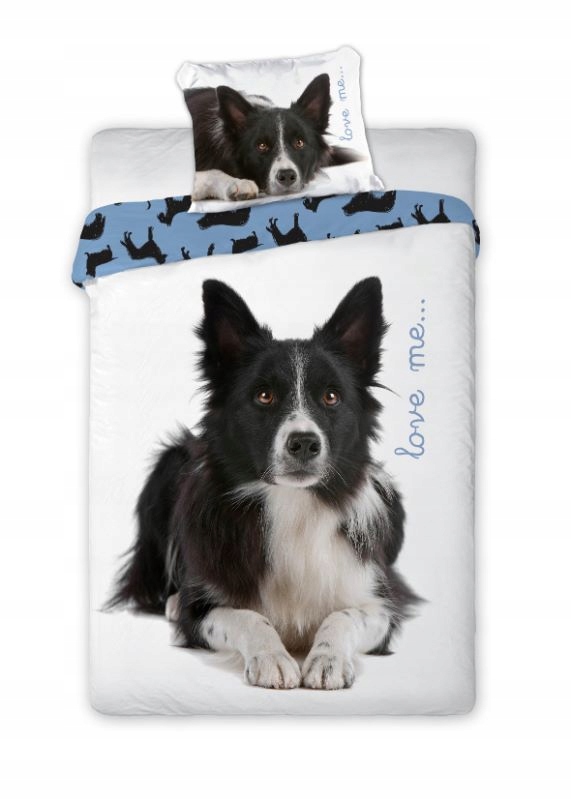 

Pościel dziecięca bawełniana Pies Collie 140x200