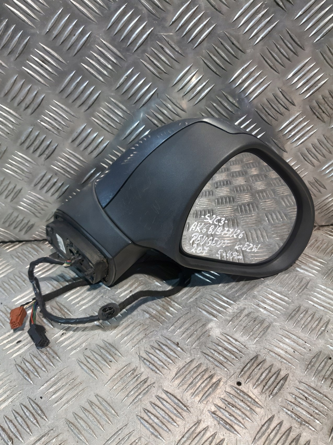PEUGEOT 207 mirror right electrics 9 PIN k: EZW 96806501XT
