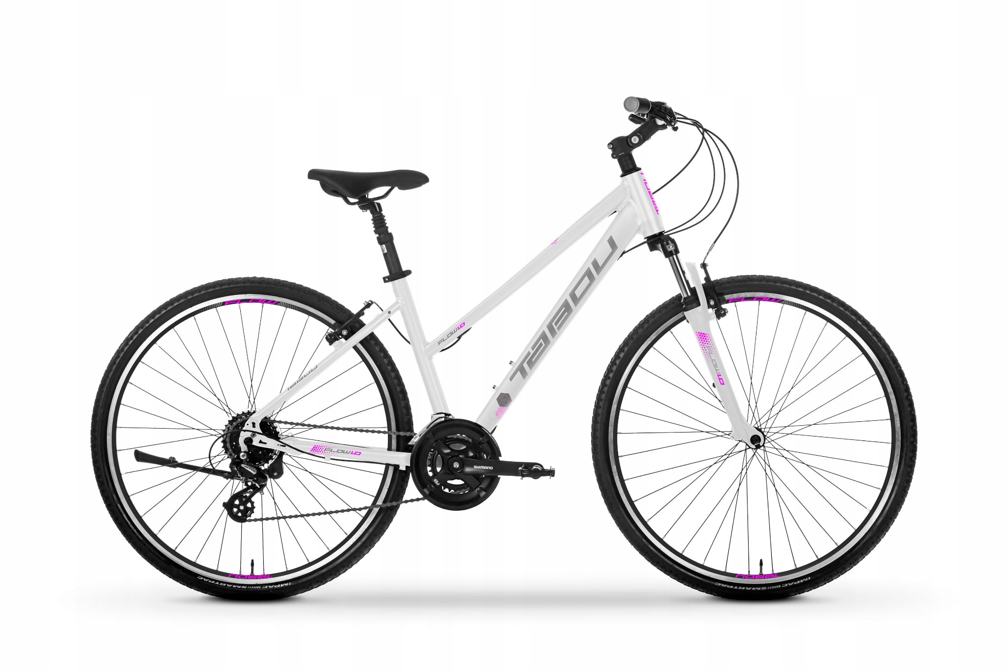 Rower Tabou 28" Flow 1.0 21" White/pink