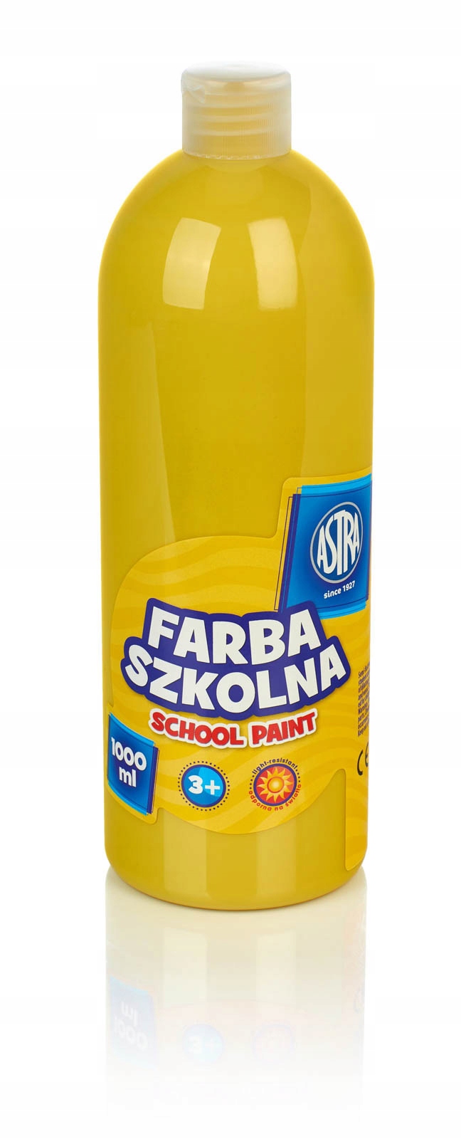 Farba szkolna ASTRA 1000ml 1L żółta