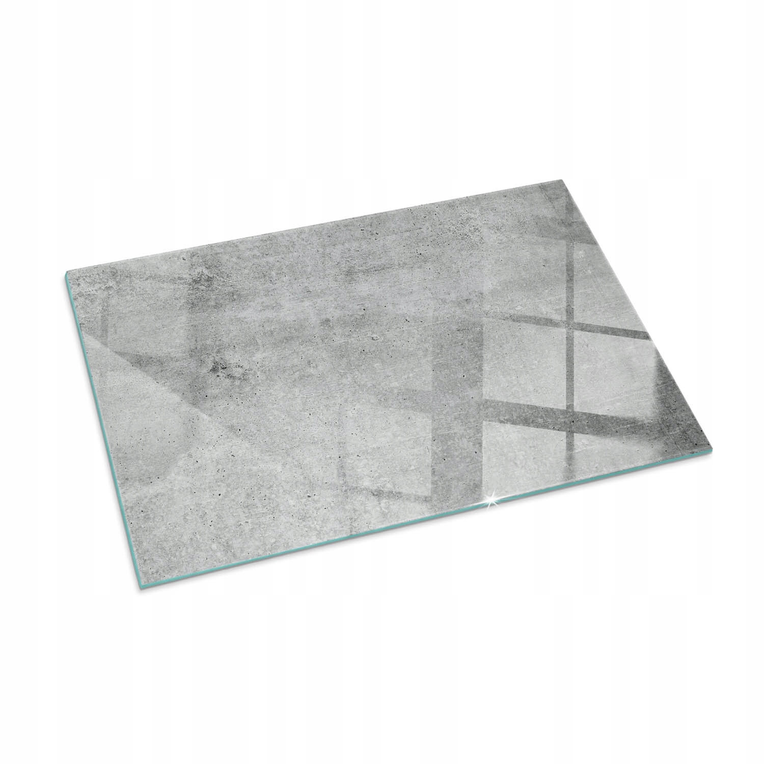 Sklenená ochranná podložka pod krb Textúra surového betónu 100 x 70 cm