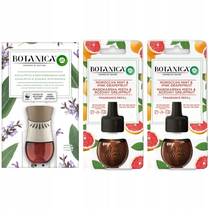 

Botanica by Air Wick Zestaw Odświeżacz + 2 Wkłady