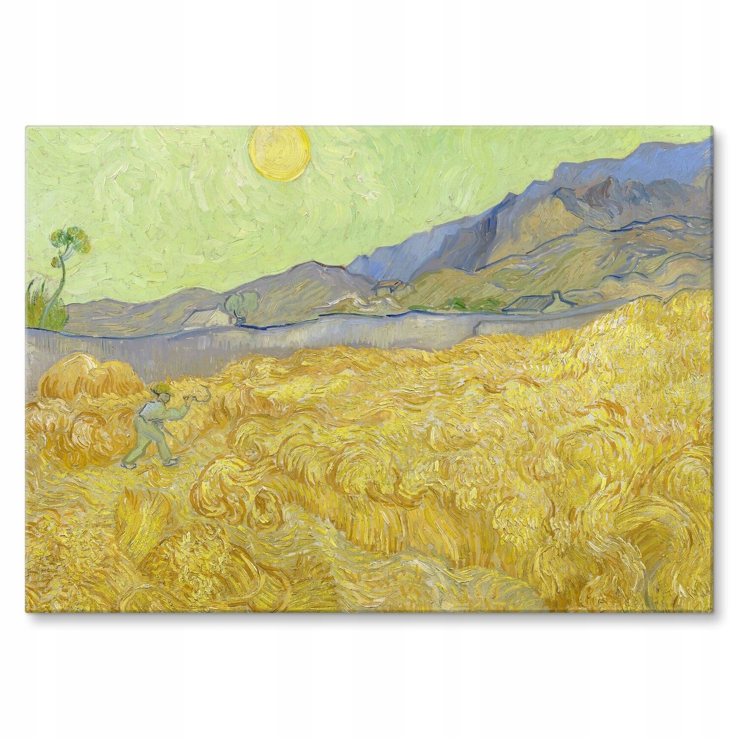 Kovový plakát Wheatfield van Gogh Szyld Plech 30 x 42 cm Dárek