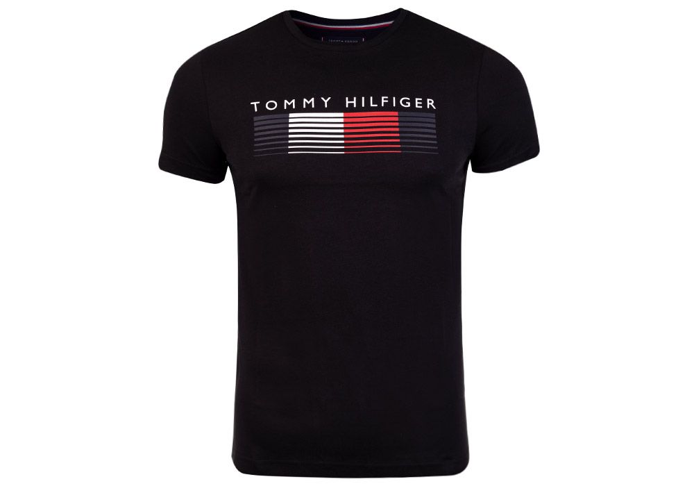 

Tommy Hilfiger Koszulka Męska T-shirt Black r. M