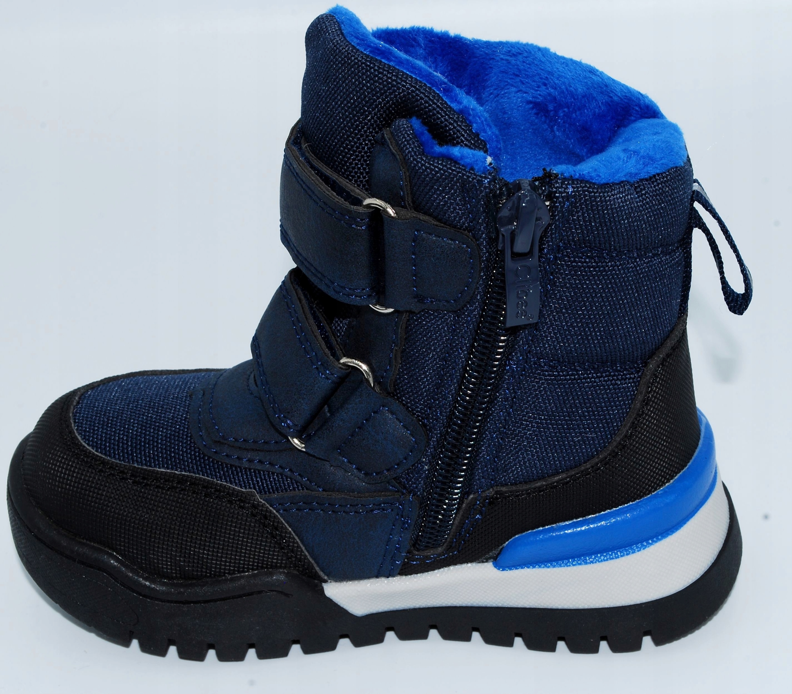 OWCZA WEŁNA KOZAKI CLIBEE NA RZEP r.24 / 15,5cm Kolor wielokolorowy