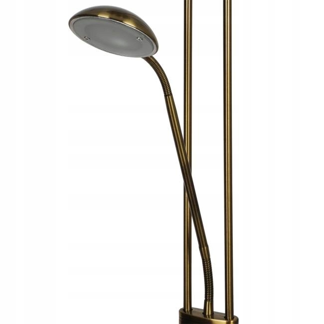 Lampa podłogowa LED z ściemniaczem mosiądz 15 wat + 4,2 wat Marka Goodhome