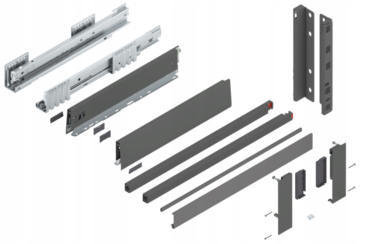 Blum Zásuvka Merivobox 400 Vysoká E vnútorná Antr