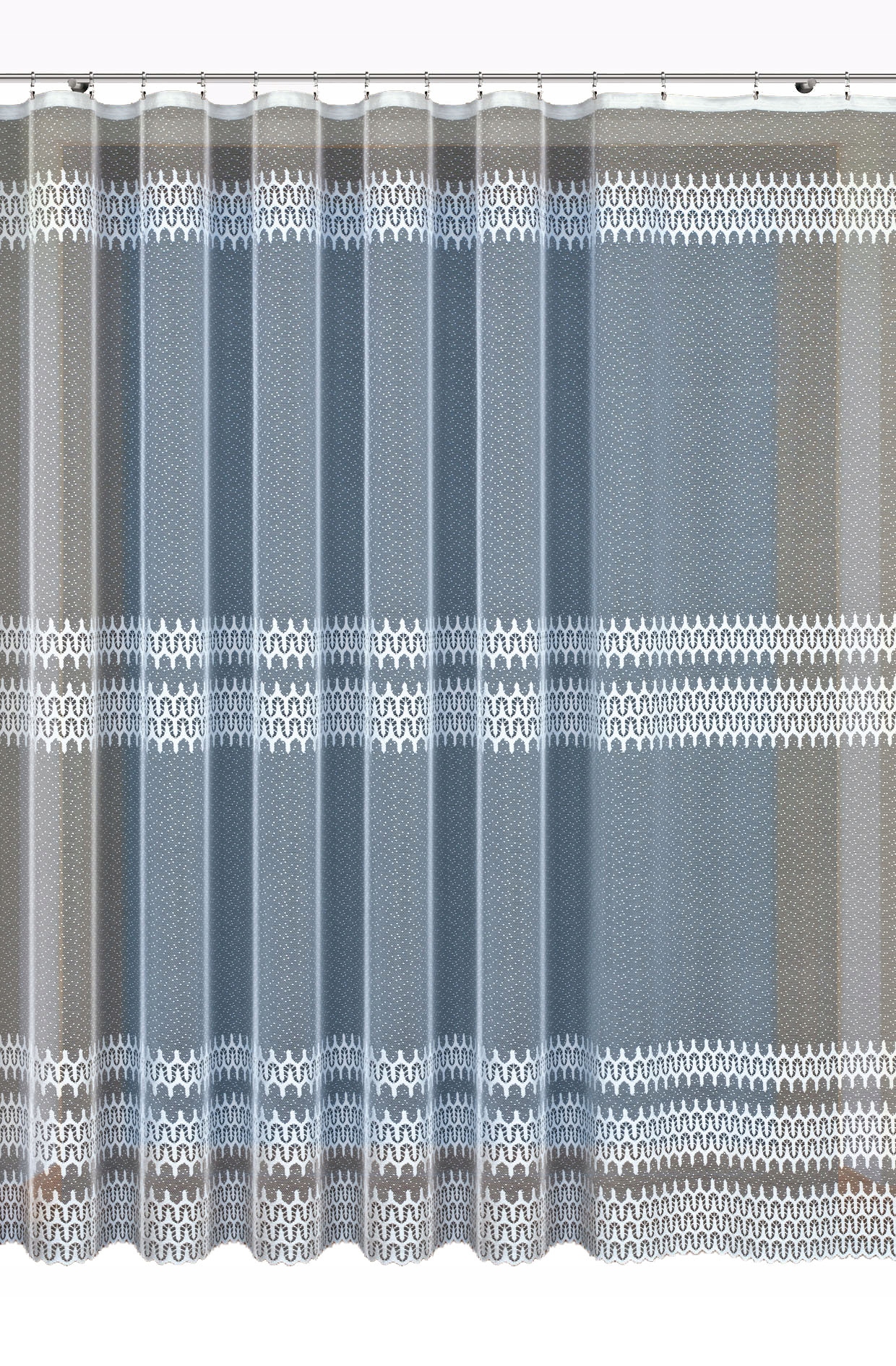 BIAŁA FIRANKA ŻAKARDOWA METRAŻOWA WYS.220CM (351370/220) • Cena, Opinie