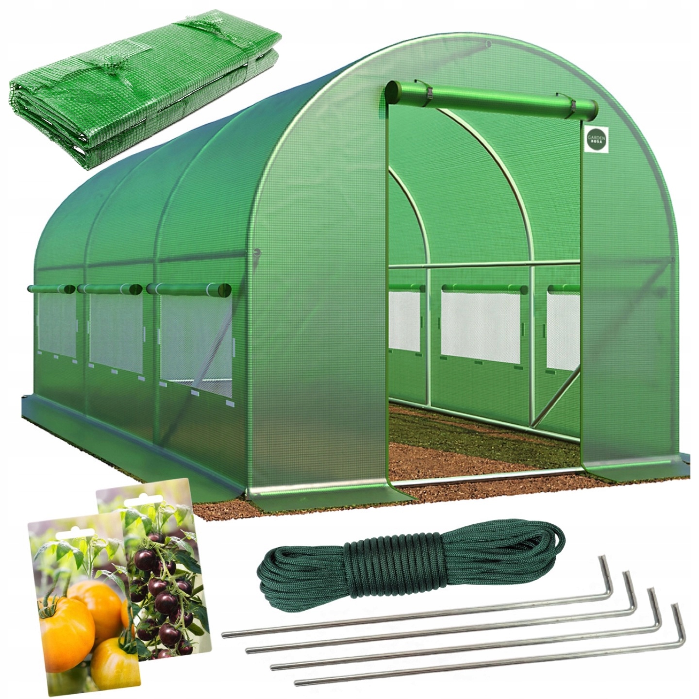 TUNEL FOLIOWY 6m2 OGRODOWY SZKLARNIA 2x3m FILTR UV Producent inna