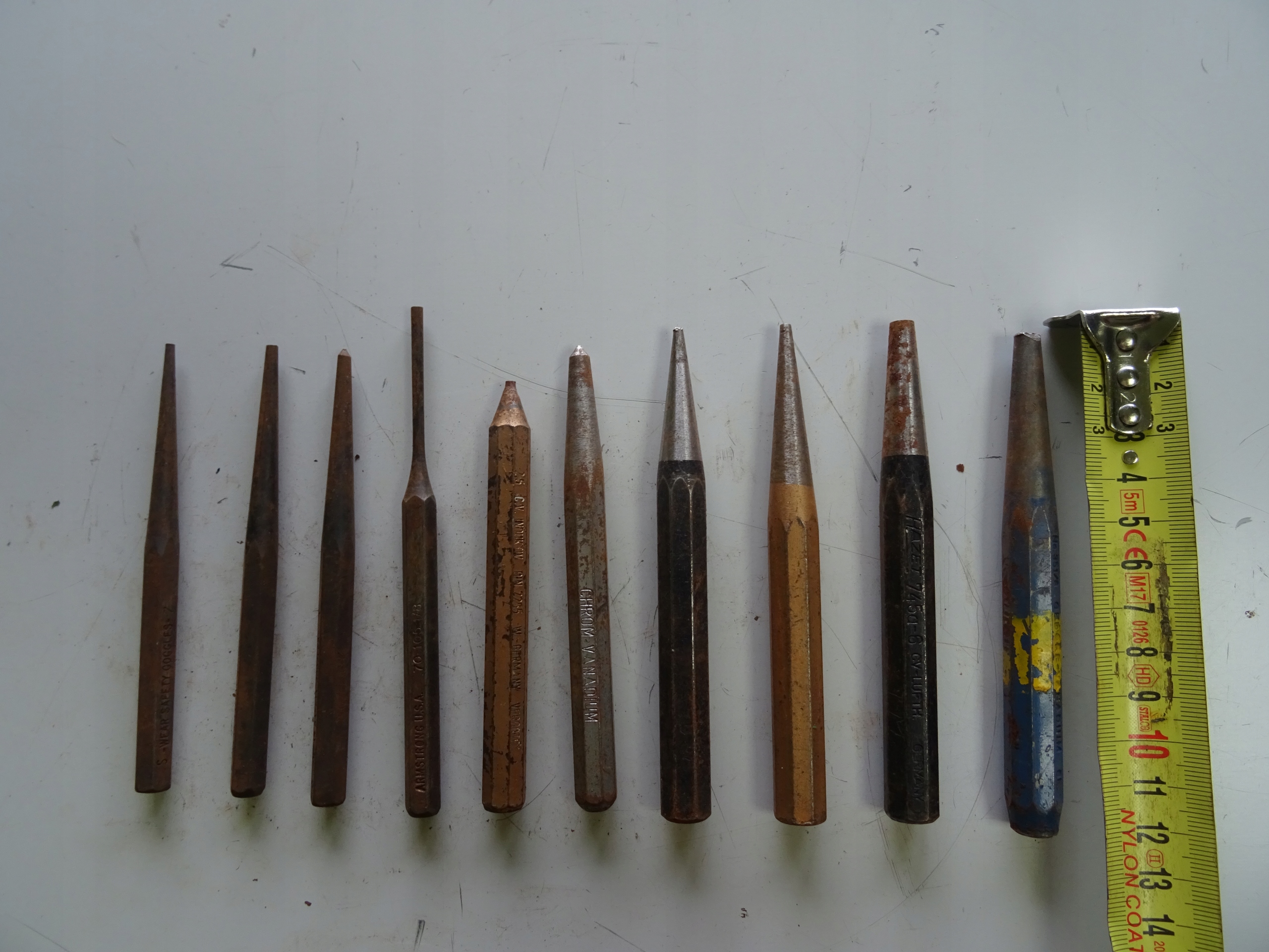 WYBIJAK PRZECINAK PUNKTAK KOMPLET 10 SZT. Marka Gedore