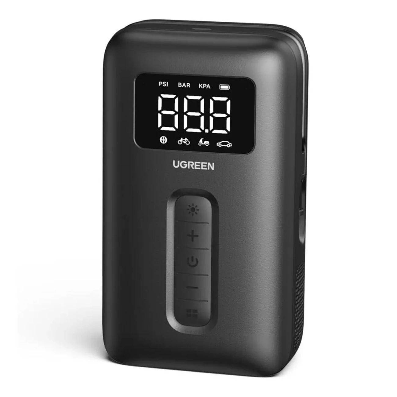 Kompresor vzduchu Ugreen Cd259 s akumulátorem a Led osvětlením černý