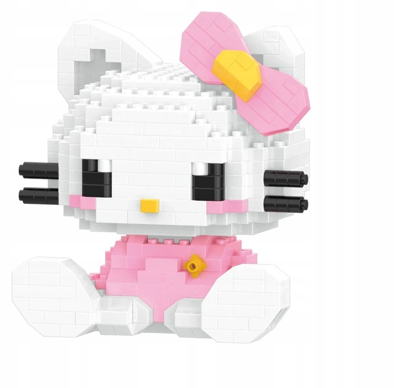 Klocki Hello Kitty Sanrio Figurka Kotek Duży Box 382 elementy
