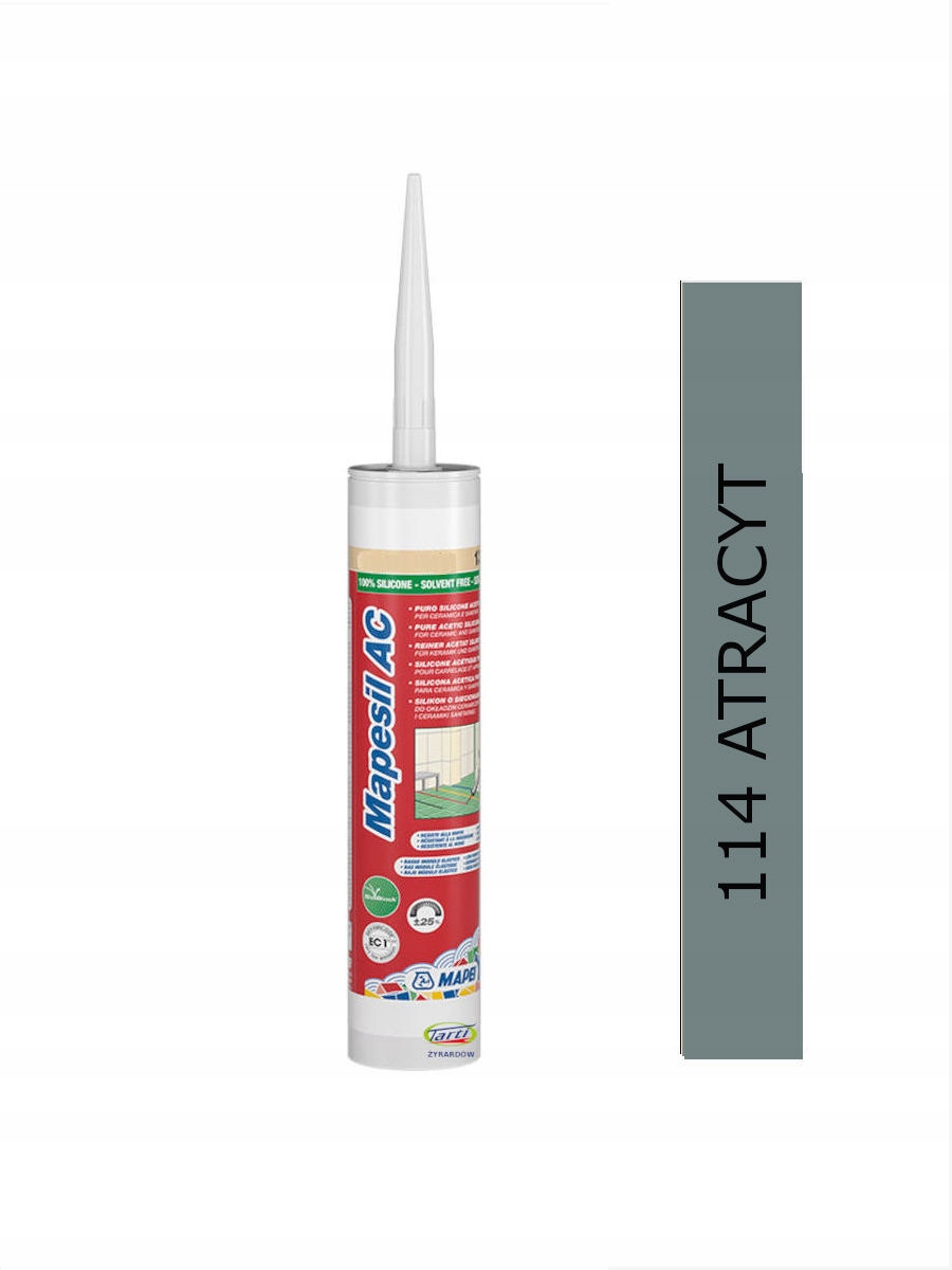 MAPEI MAPESIL SILIKON SANITARNY ANTRACYT 114 310 ml