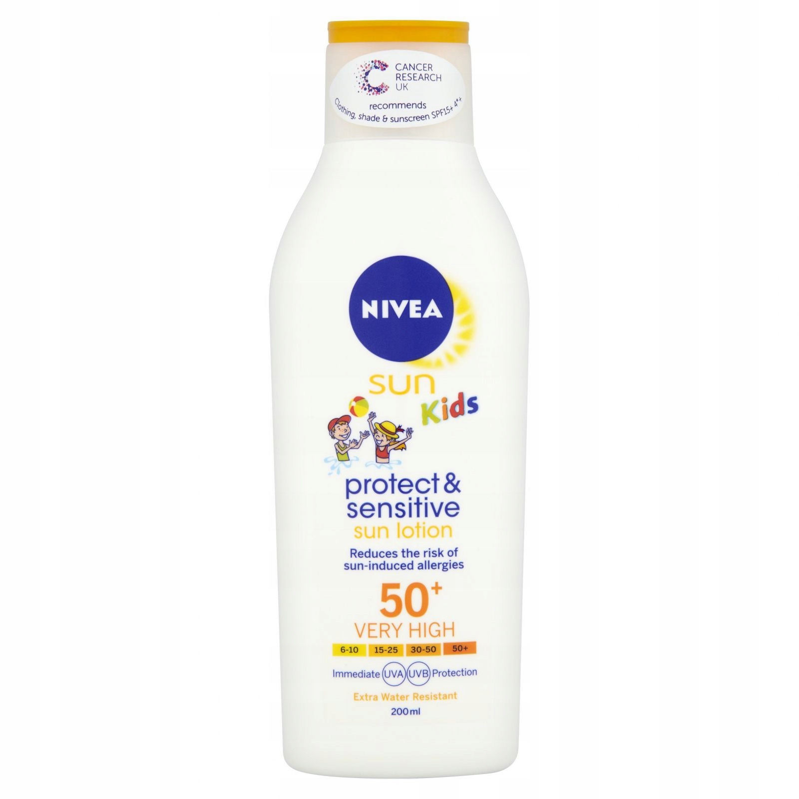 Nivea Sun Kids Protect And Sensitive Opalovací mléko pro děti, 200 ml