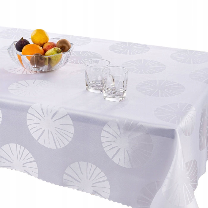 

Obrus plamoodporny JB4038 biały żakard 120x180