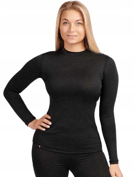 Redline Merino Saxon 2.0 Lady Black Koszulka Motocyklowa Termoaktywna