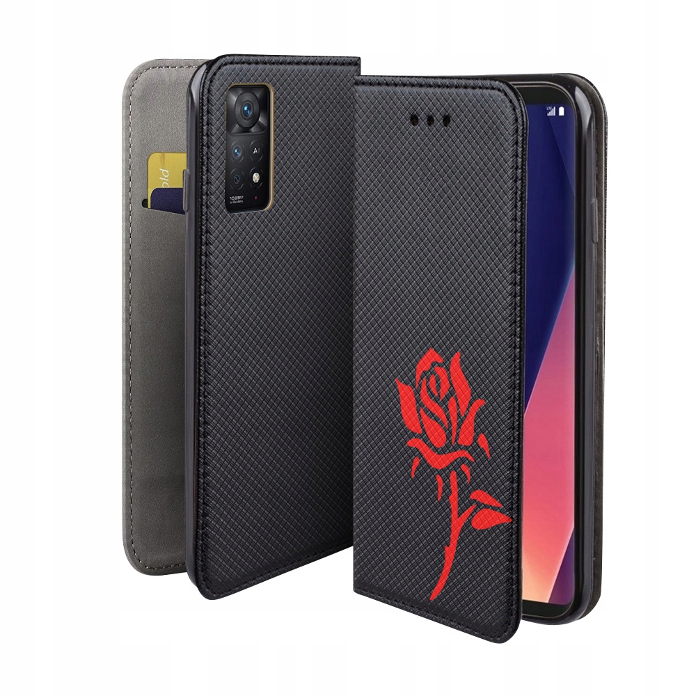 

Etui Z Klapką Do Xiaomi Redmi Note 11 Pro 5G Róża