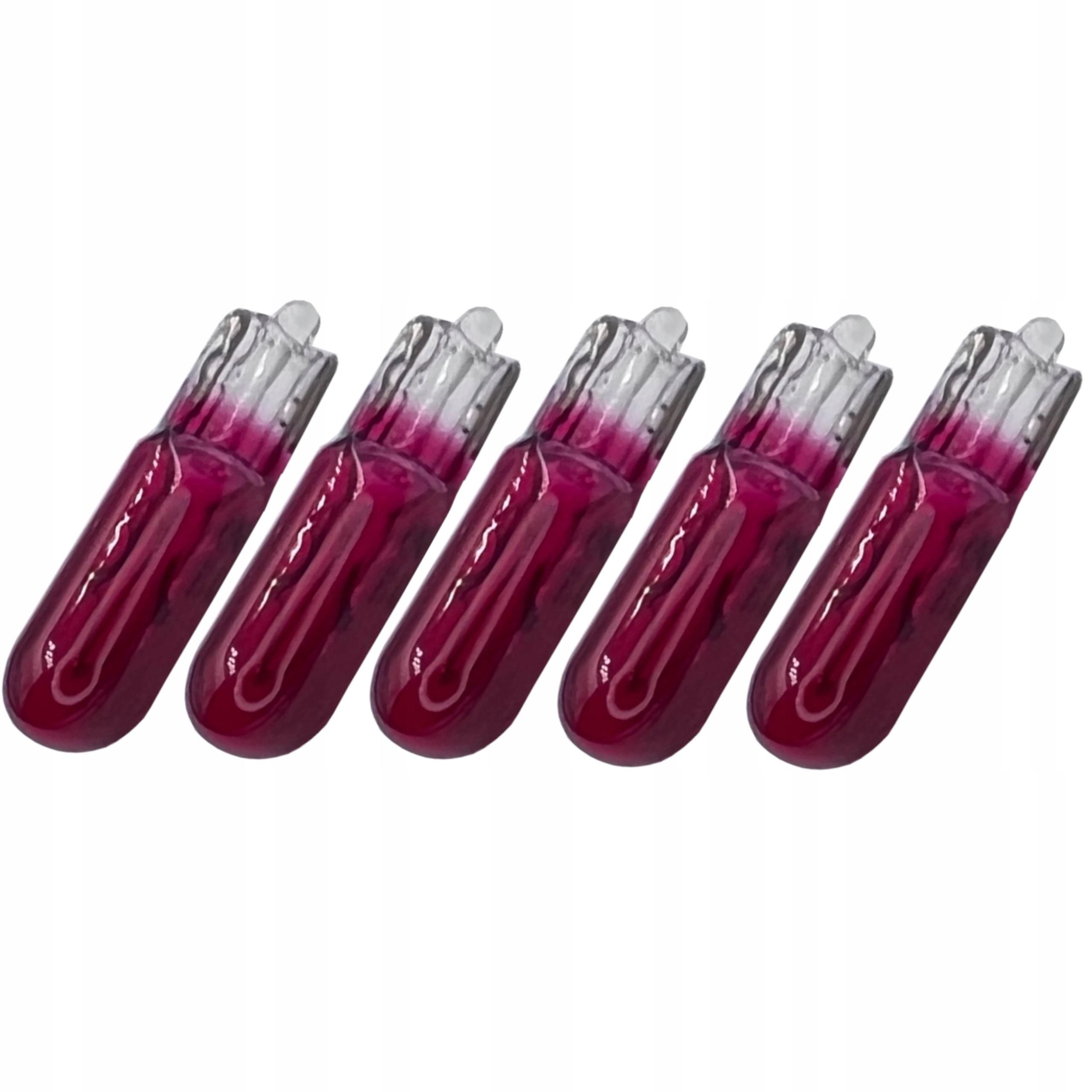 

żarówka szklana R5 1,2W w1,2w 12V czerwona 5 szt