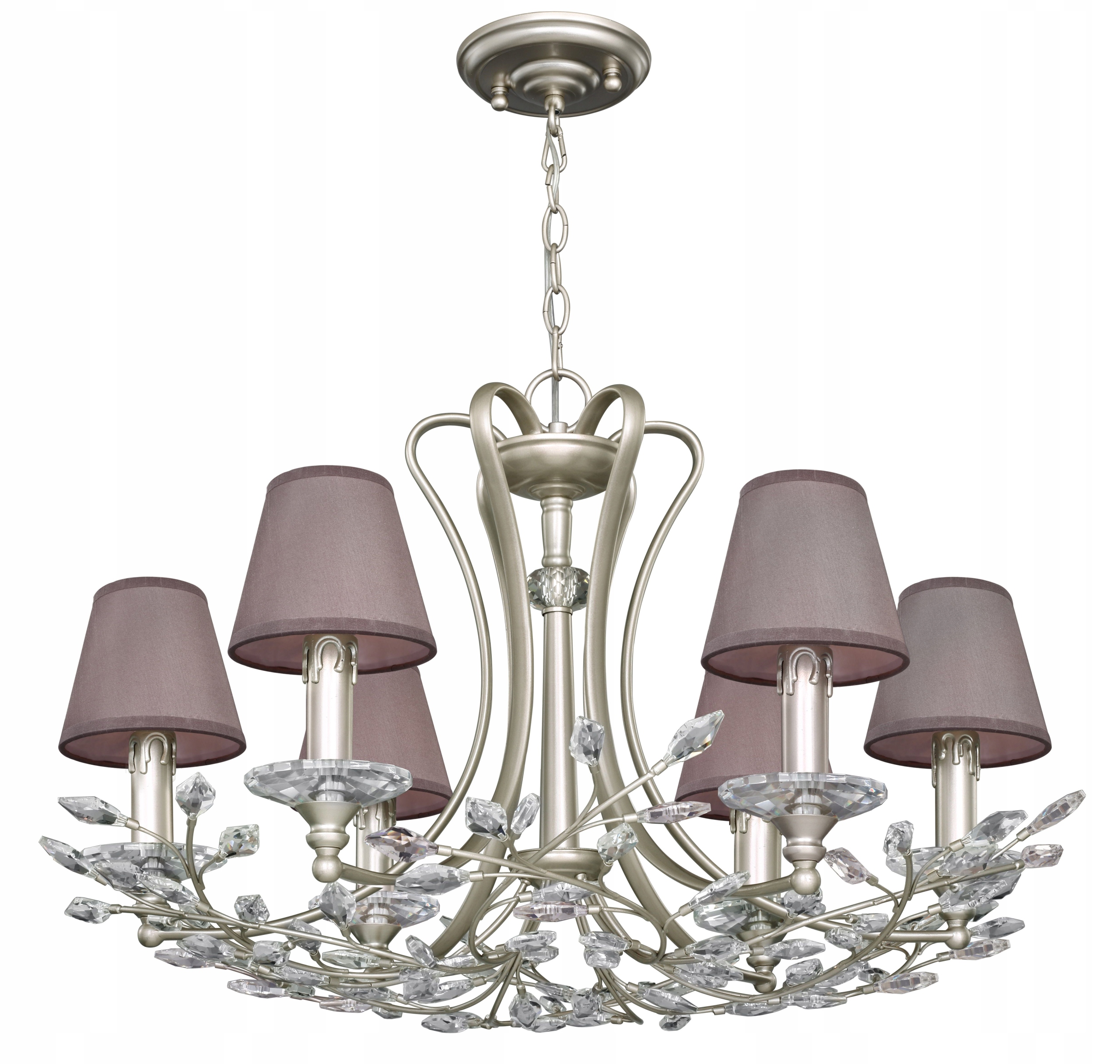 KINKIET ŚCIENNY KRYSZTAŁ LUCCA 1 ABAŻUR Marka EUROSTAR