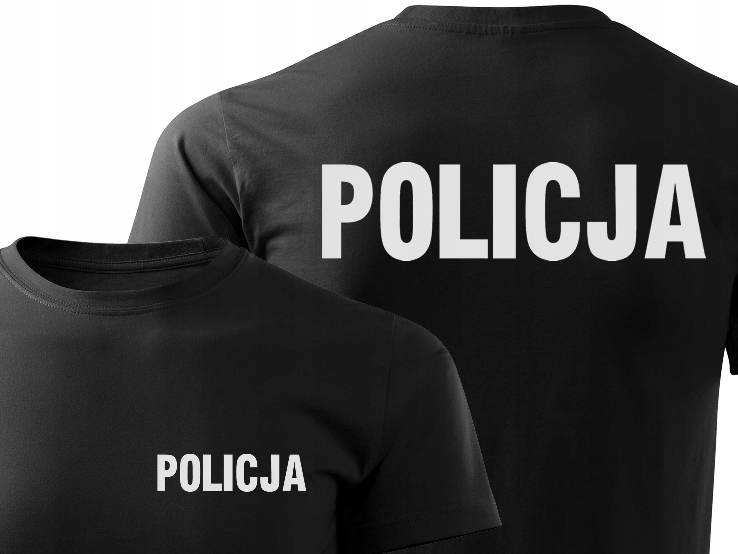 

Koszulka Policyjna 2x Nadruk Odblaskowy Policja S