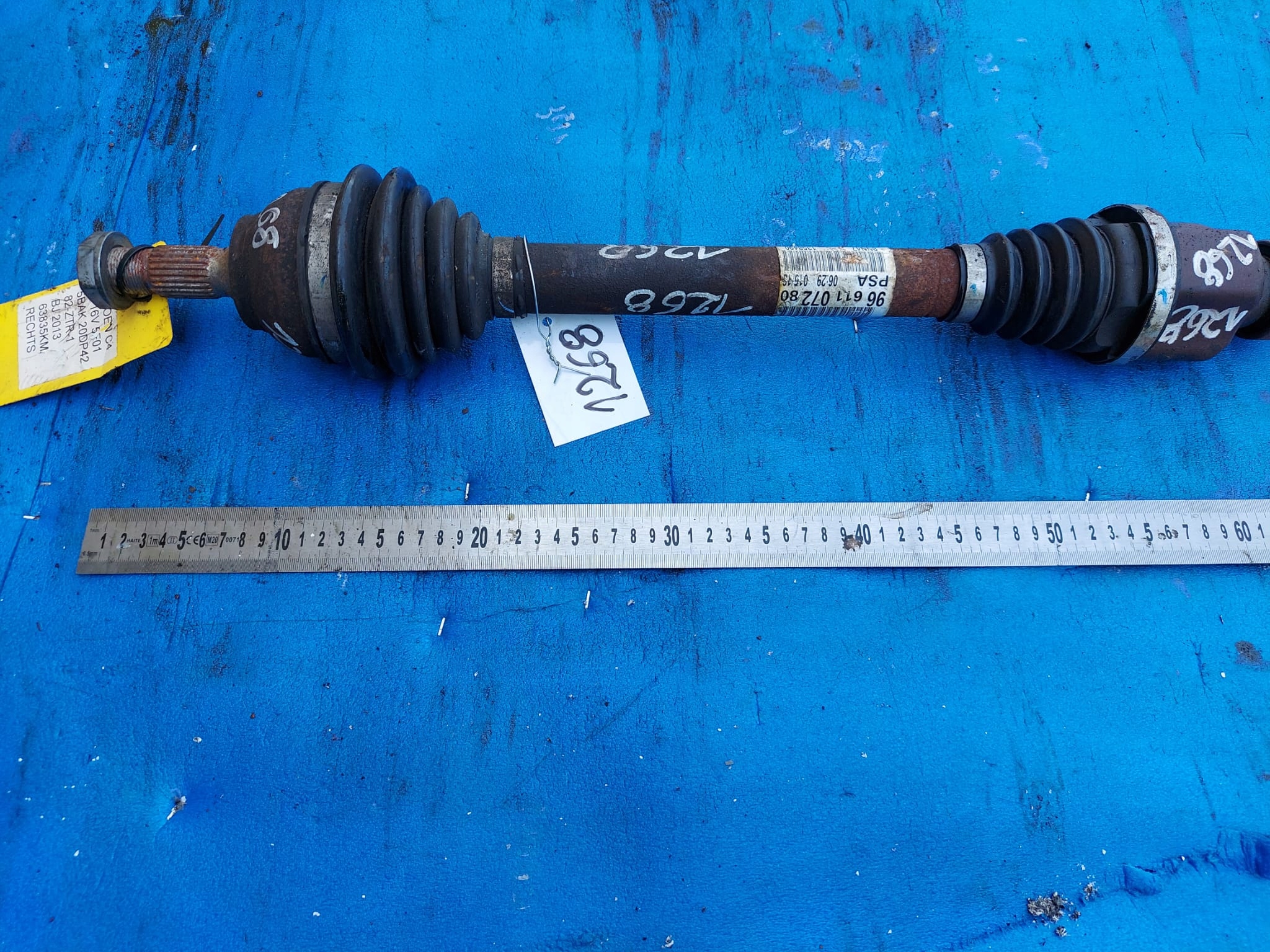semi-axis C4 2013 R 1.6 B right 9661107280