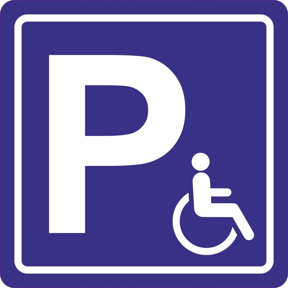 

Naklejka Parking Dla Niepełnosprawnych znak 20 cm