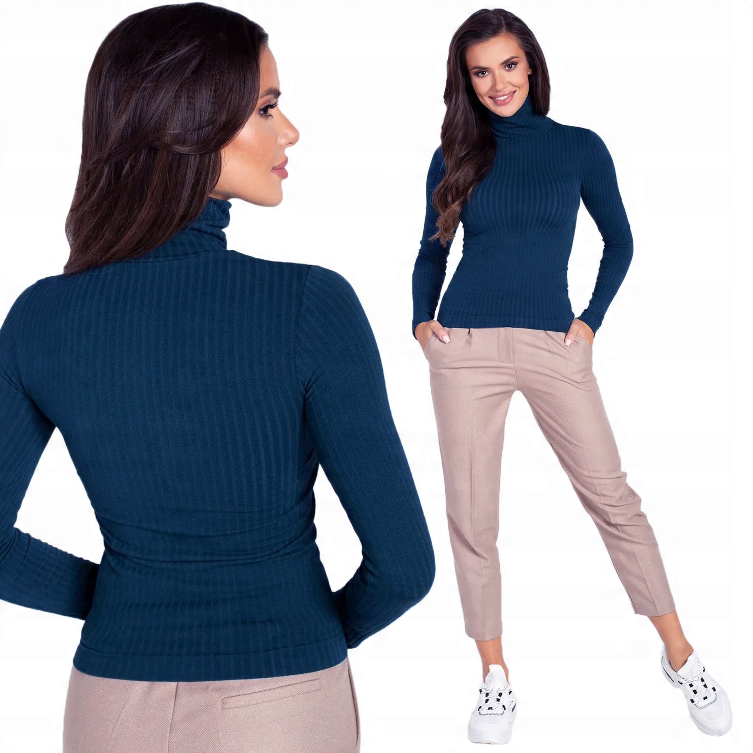 

Gatta golf w prążki Inger wiskoza Legion Blue S