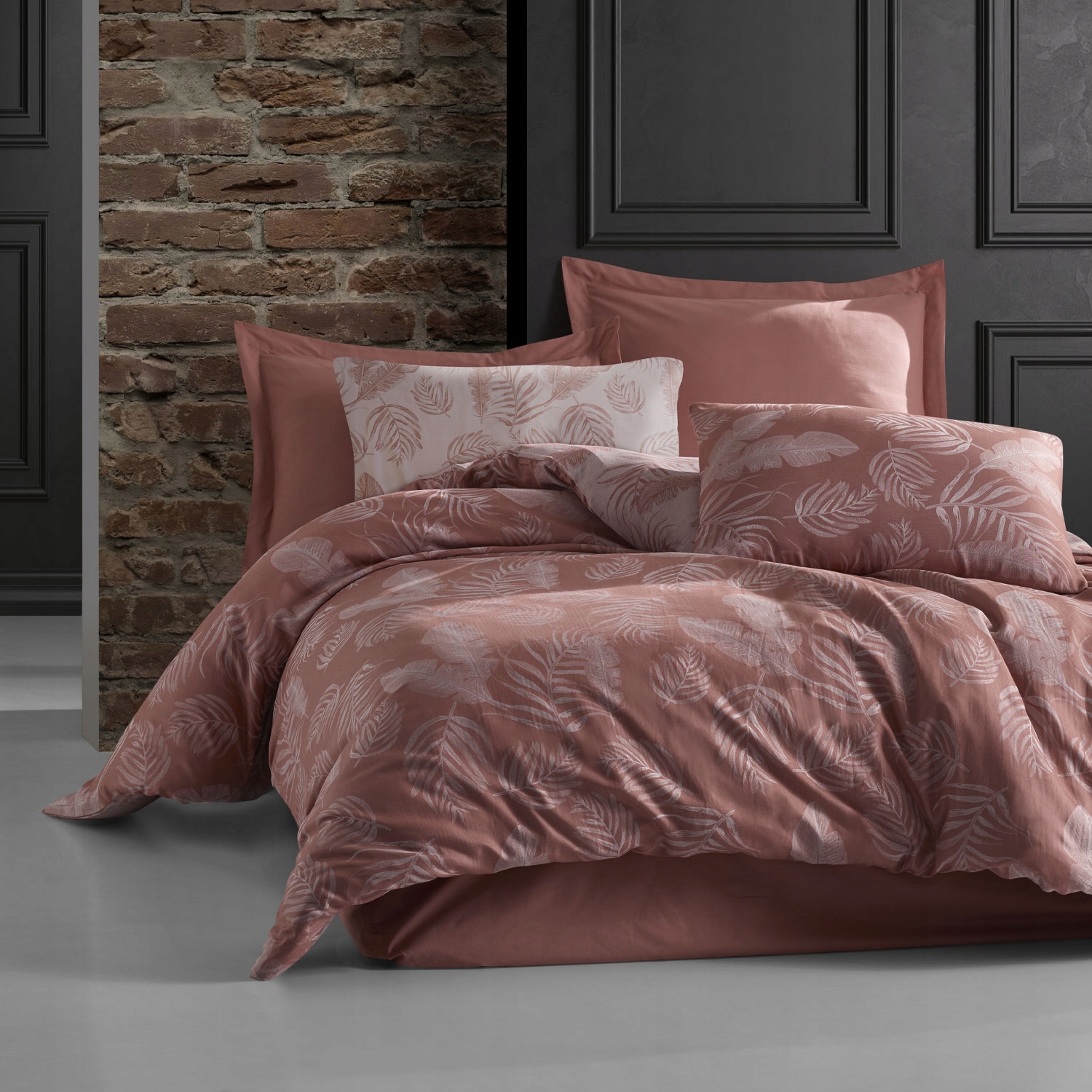 Posteľná Bielizeň Bahama PUDRA/220x200 Cottonlove Jacquard