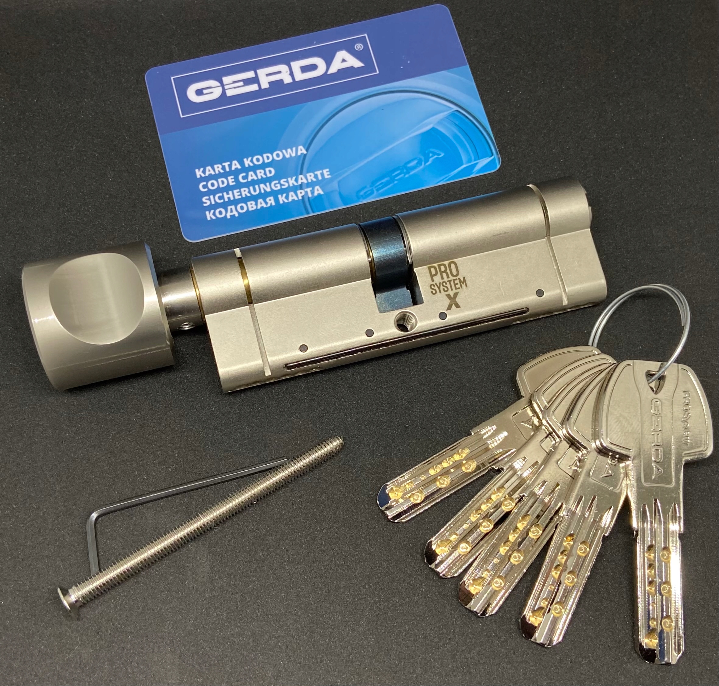 Antywłam. wkładka Gerda Pro System X 65G/35 gałka