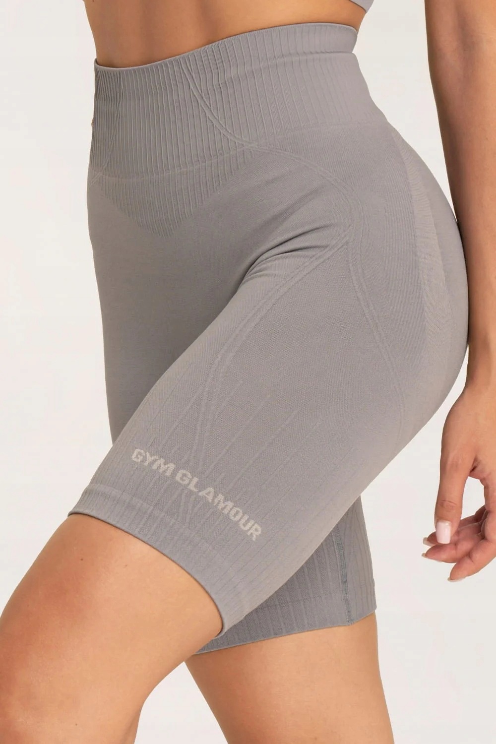 Gym Glamour Bikery push up 2.0 ghost grey vel. Xs