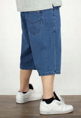 Kraťasy Mass Jeans Slang Baggy Fit modré