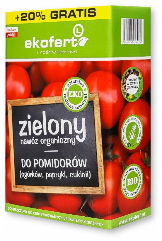 

Ekofert Nawóz organiczny do Pomidorów 1,2kg