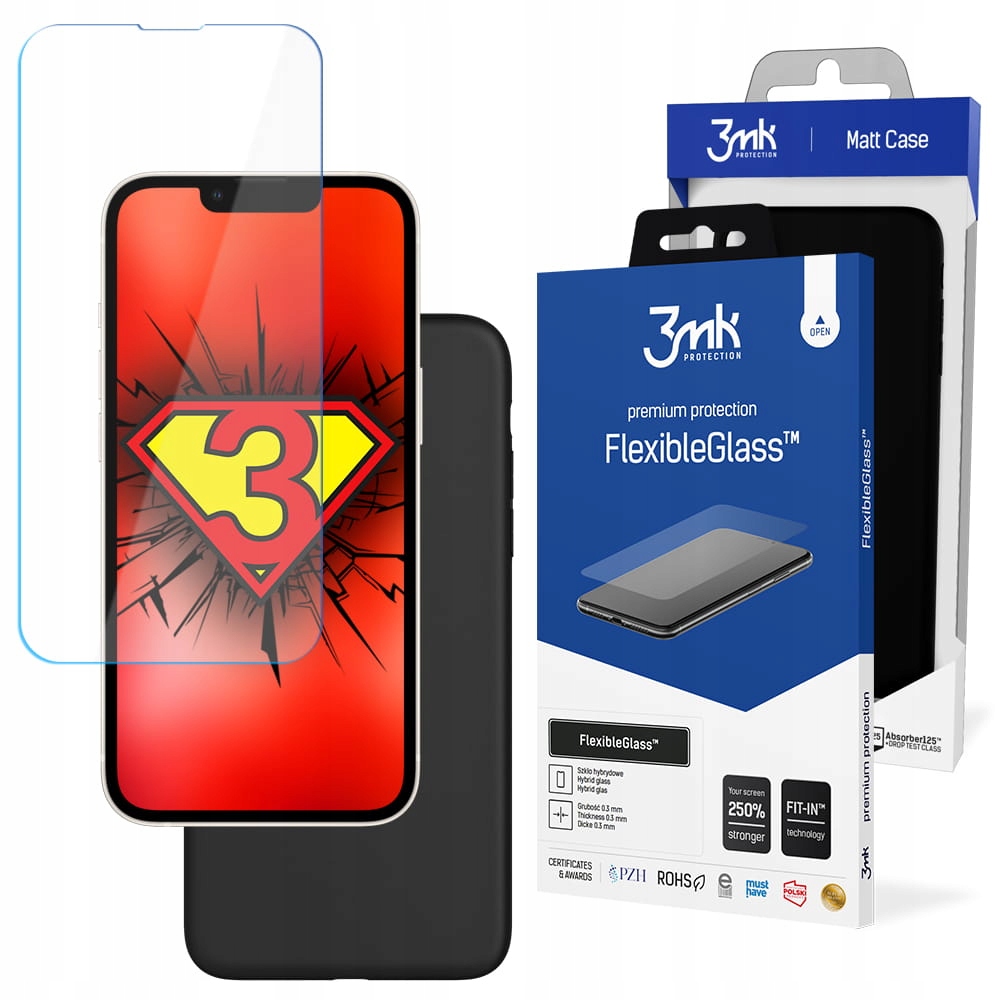 Szkło hybrydowe 3mk Etui Matt Case na iPhone 13