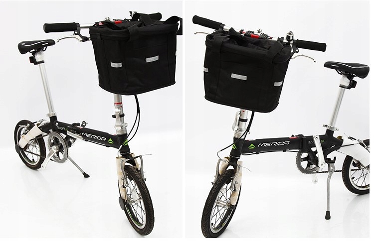 KOSZYK NA KIEROWNICĘ DO ROWERU ROWEROWY PIKNIK TORBA CZARNA 10L + UCHWYT Kod producenta KOSZYK-10L