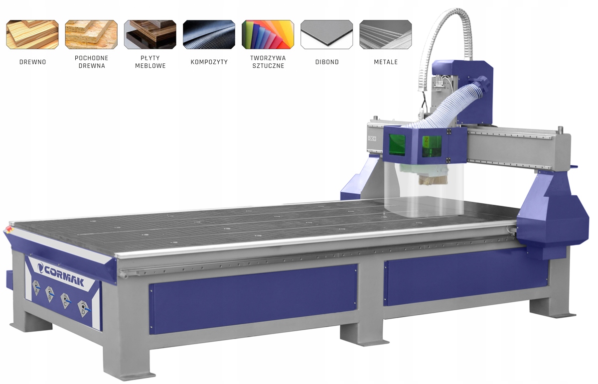 FREZARKA CNC 2030 PLOTER 2100x3200 5,5kW KOMPLET