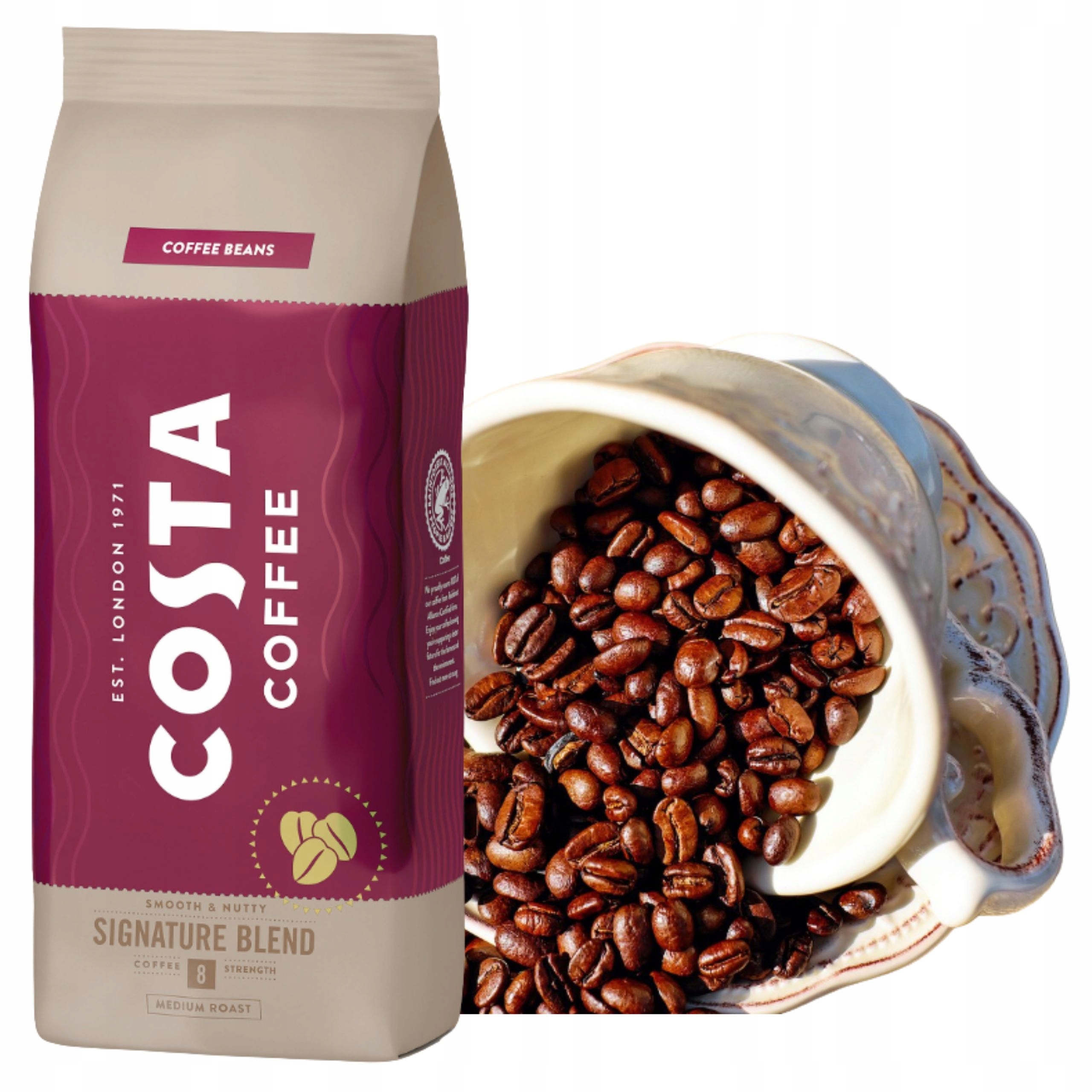 Kawa Ziarnista Costa Signature Blend Medium Roast Intensywność 8/12 1kg