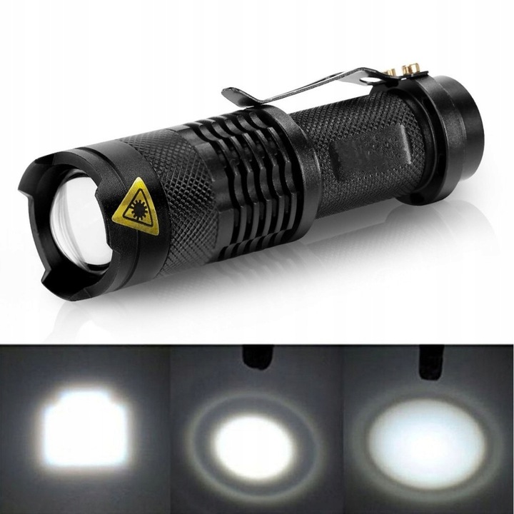 LATARKi LED Zestaw TAKTYCZNA AKUMULATOROWA LED CREE XM-L T6 i Q5 ZOOM 4 szt Kod producenta 4W1