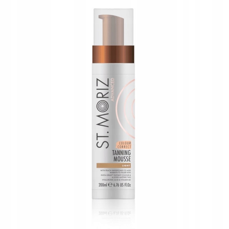 

St.Moriz pianka mus light samoopalająca twarz