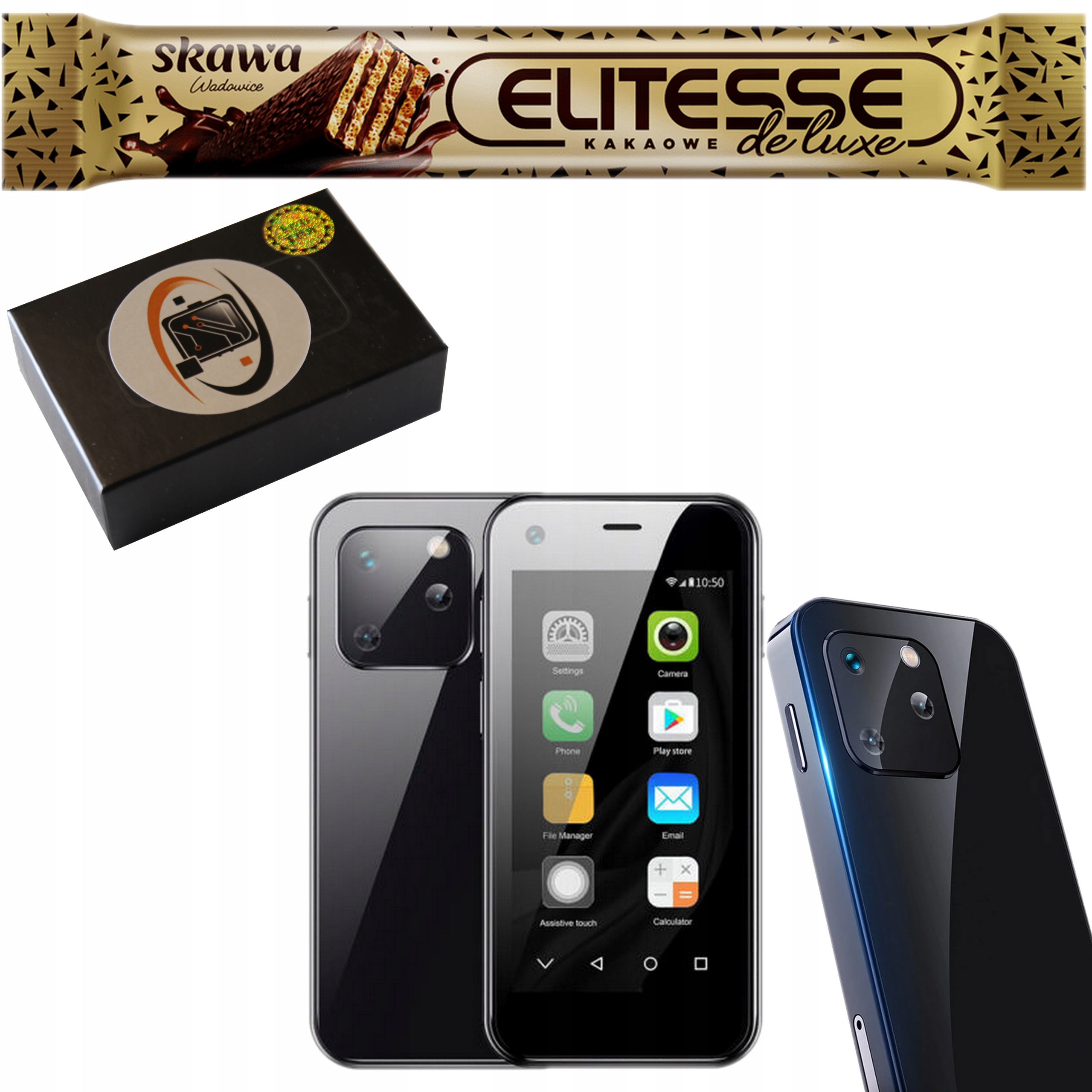 Smartphone Android Premium Mini soyes Nový Model Černý malý