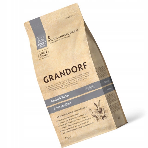 Grandorf Cat Rabbit & Turkey Adult Sterilized 2kg