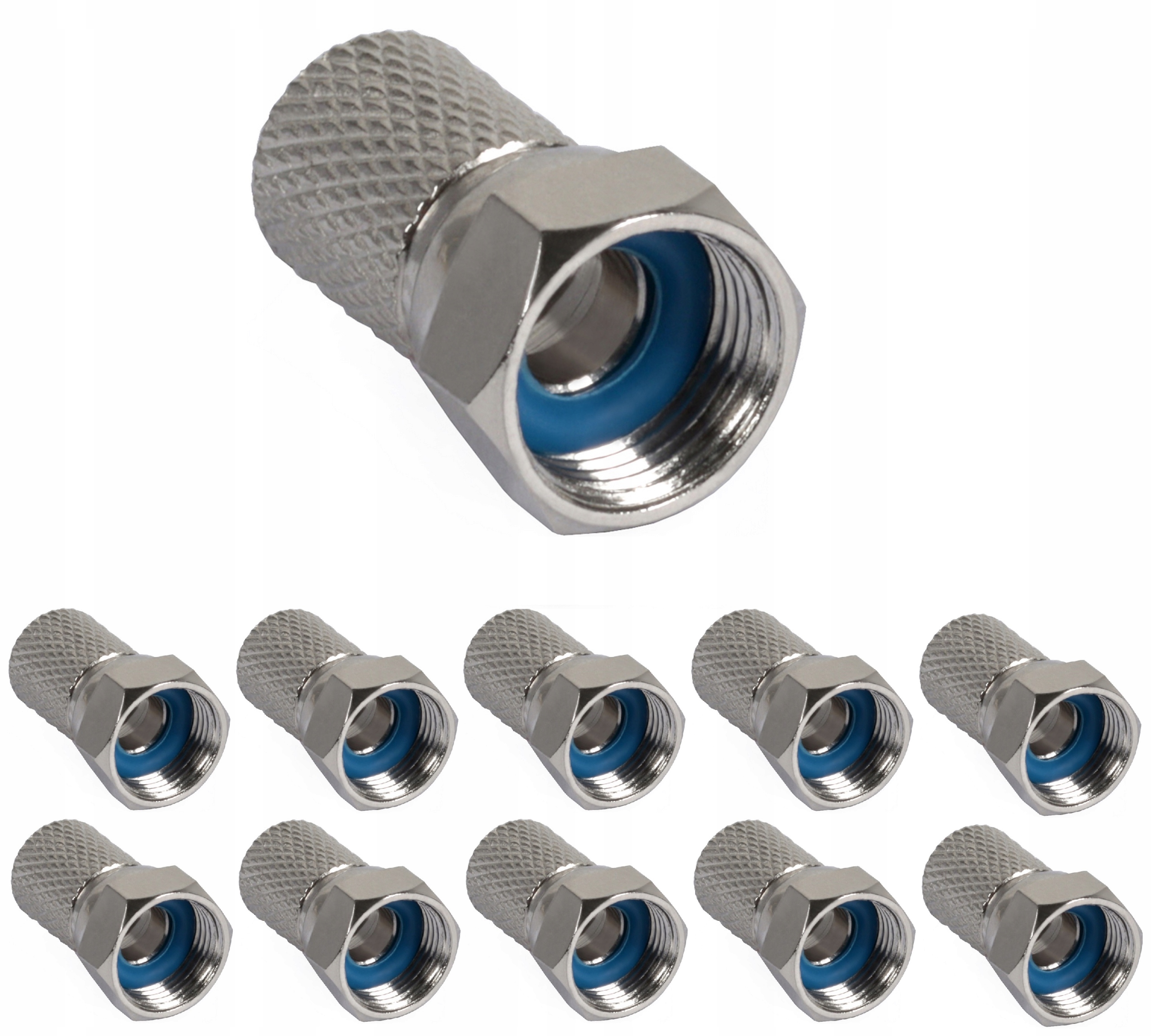 

10x Wtyk F Dipol Master 7,2 mm Z Uszczeką Efka