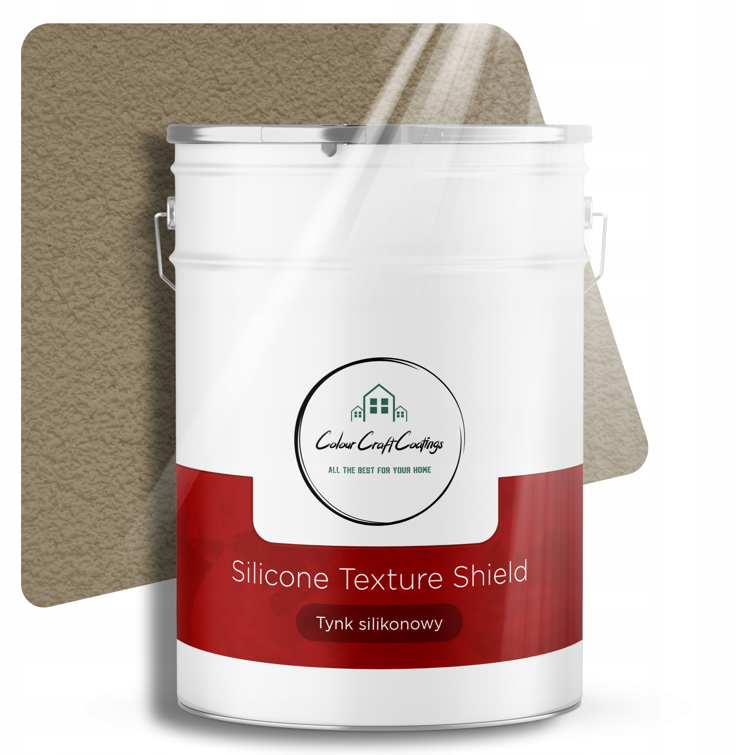 Silikónová Fasádna Omietka Baranek Granulácia 2.0 mm Khaki 25KG F455