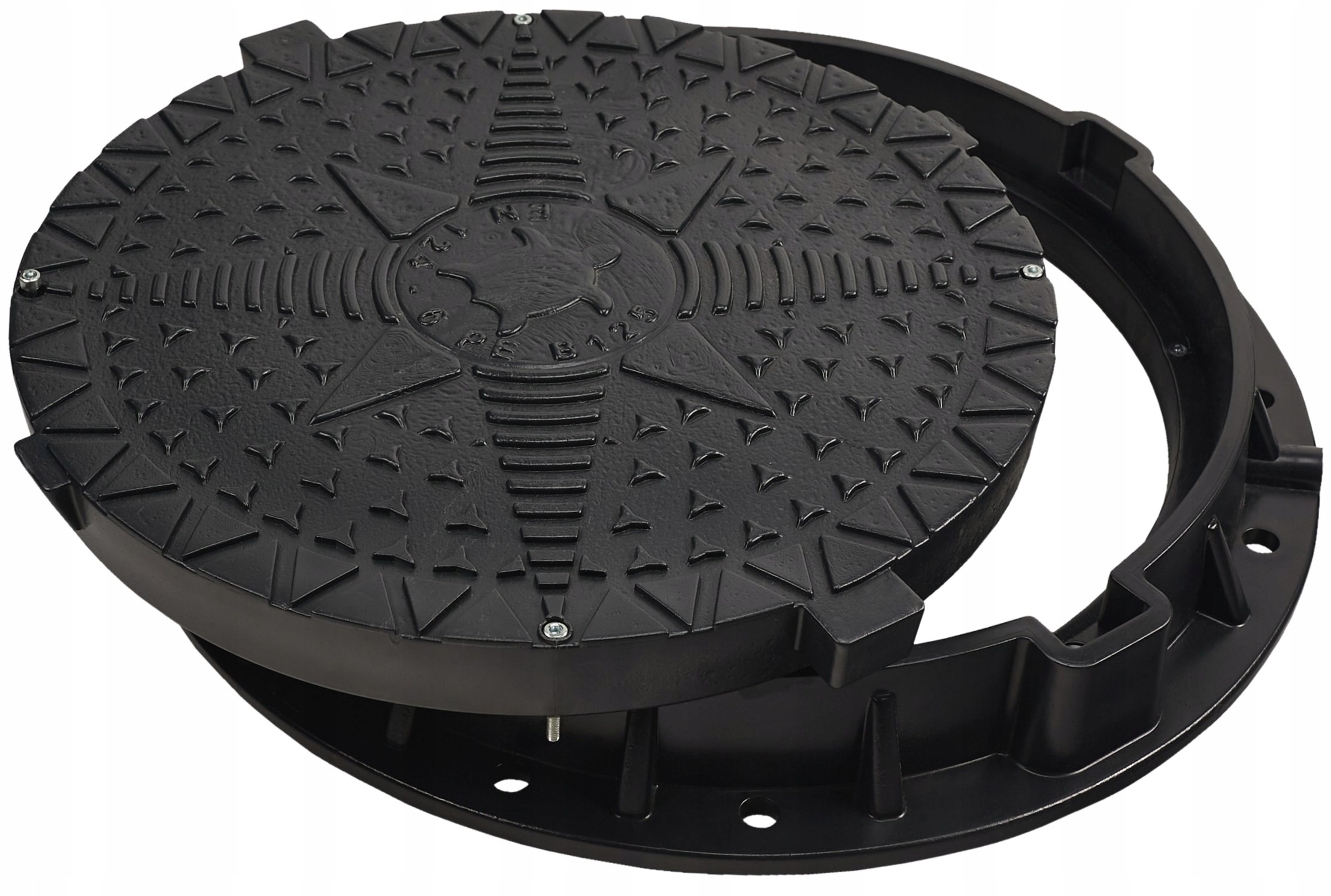 Kryt na studnu Babylonplast plastový kulatý Ø60/80 cm B125