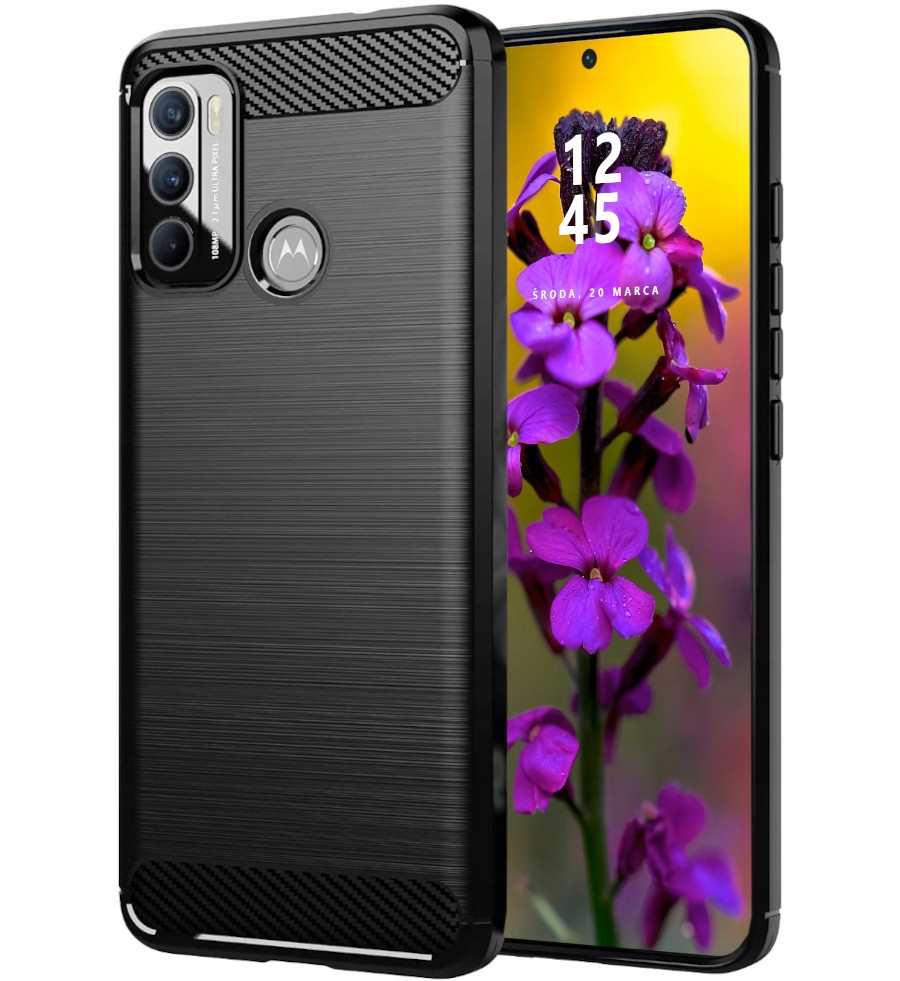 

Etui do Motorola G60 Pancerne Karbon Case